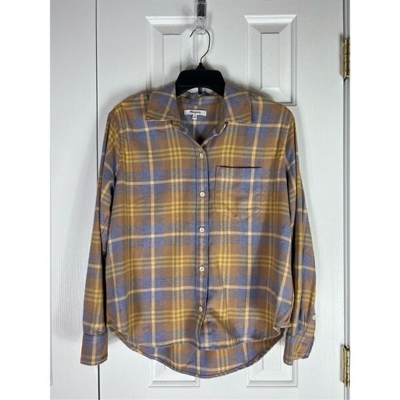 Madewell Womens Flannel Button Up Shirt Size XXS - Picture 1 of 4